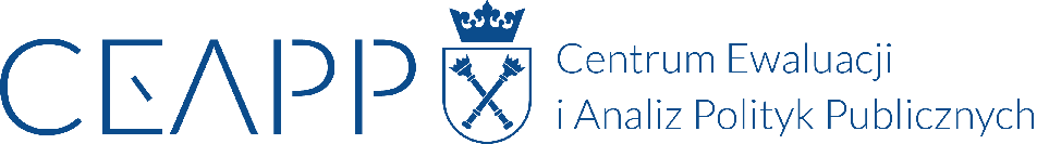 Logo Centrum Ewaluacji i Analiz Polityk Publicznych