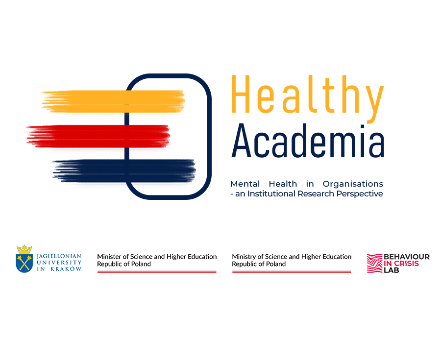 Healthy Academia - logo and funding