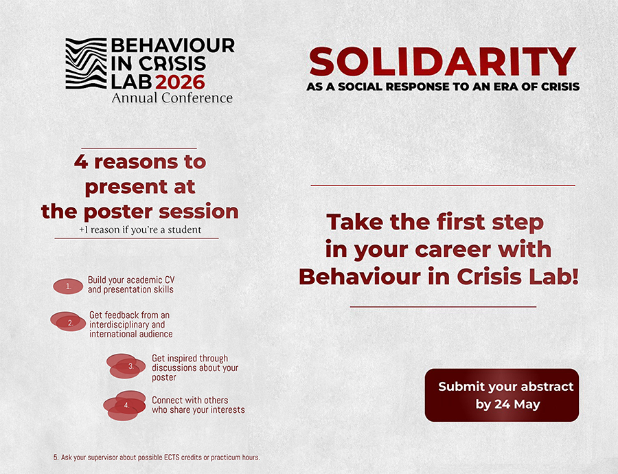 Zgłoszenia plakatów na Doroczną Konferencję Behaviour in Crisis Lab 2026