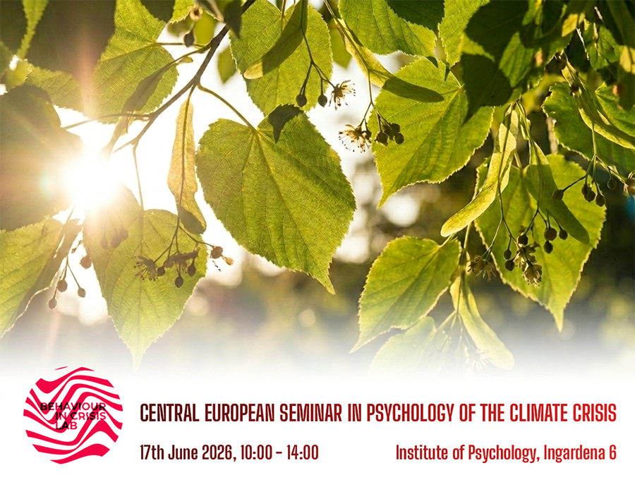 Central European Seminar in Psychology of the Climate Crisis