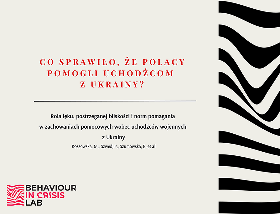 Co sprawiło, że Polacy pomogli uchodźcom z Ukrainy?