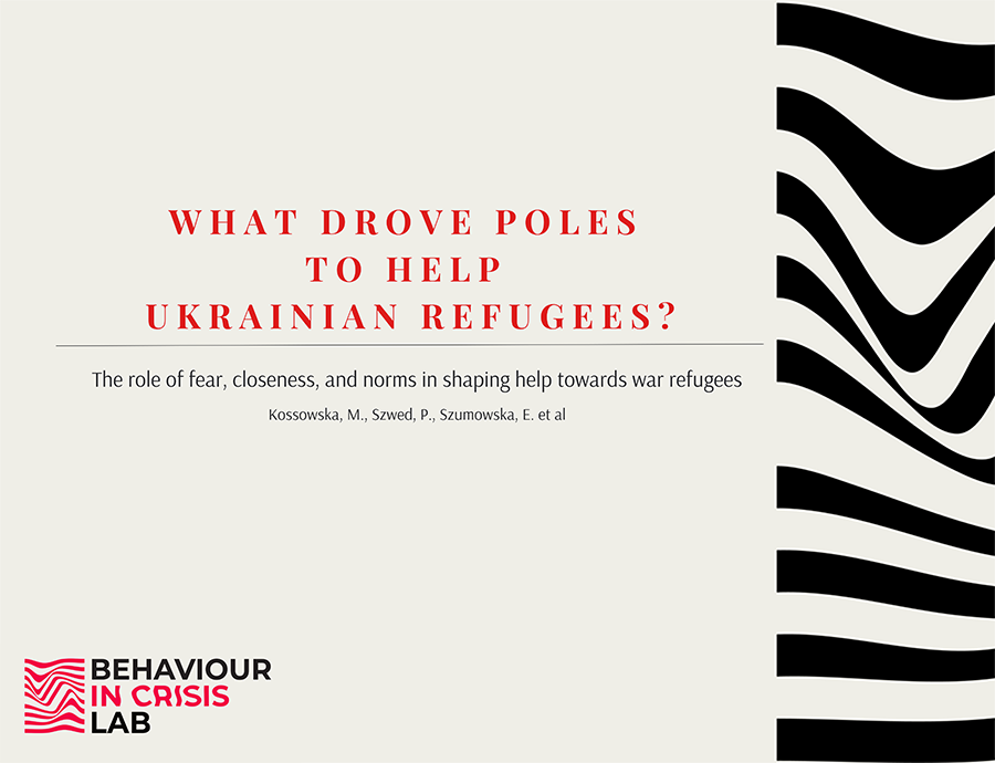 What drove Poles to help Ukrainian refugees?