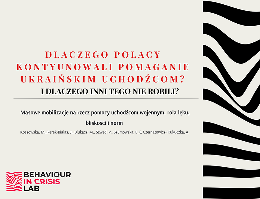 Dlaczego Polacy kontynuowali pomaganie ukraińskim uchodźcom I dlaczego inni tego nie robili?