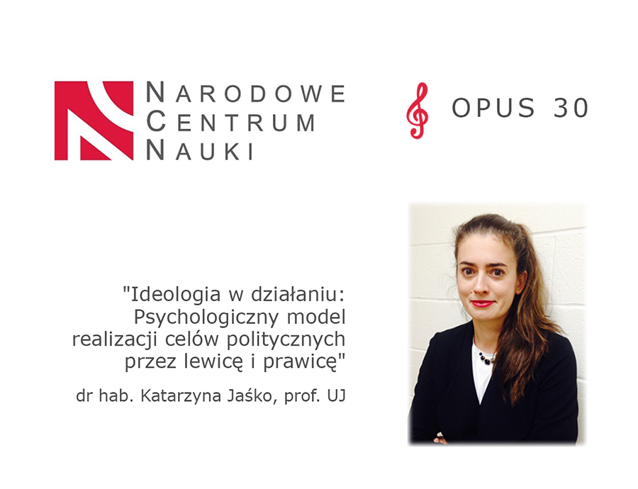 Grant NCN OPUS 30 dla prof. Katarzyny Jaśko z Behaviour in Crisis Lab