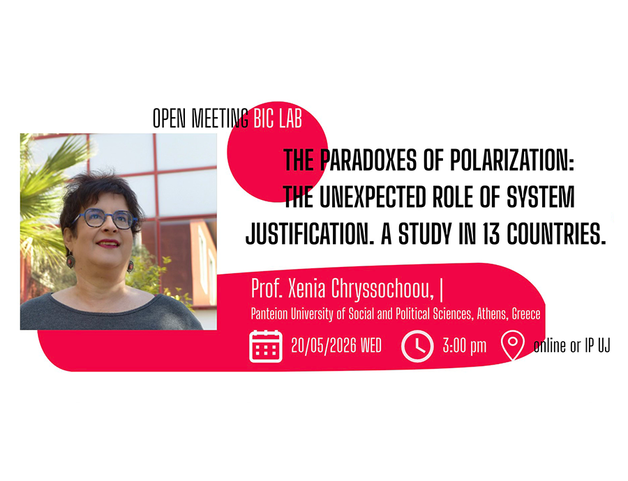 Open meeting Behaviour in Crisis Lab Speaker: Xenia Chryssochoou