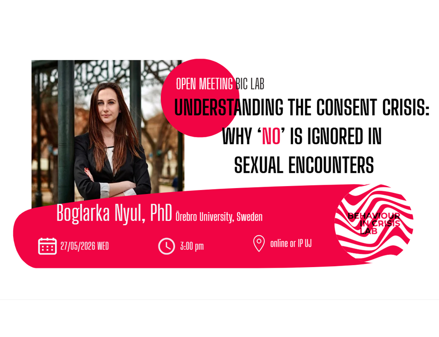 Open meeting Behaviour in Crisis Lab Speaker: Boglarka Nyul
